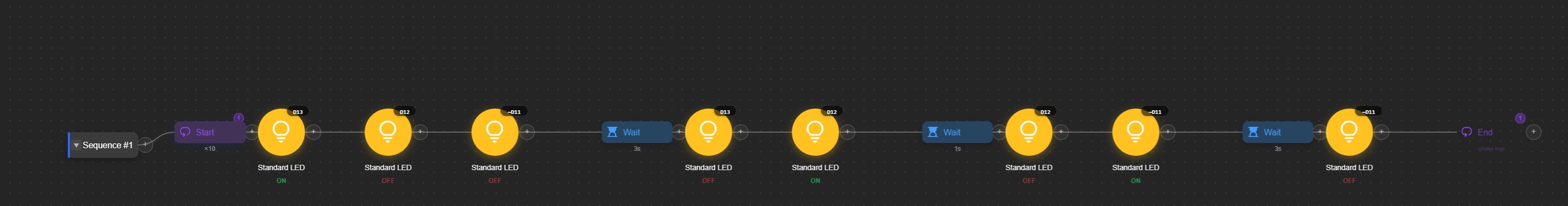 Traffic Light in the visual editor