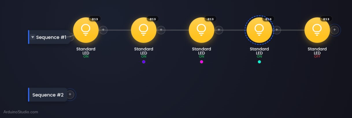 LED Simples in the visual editor